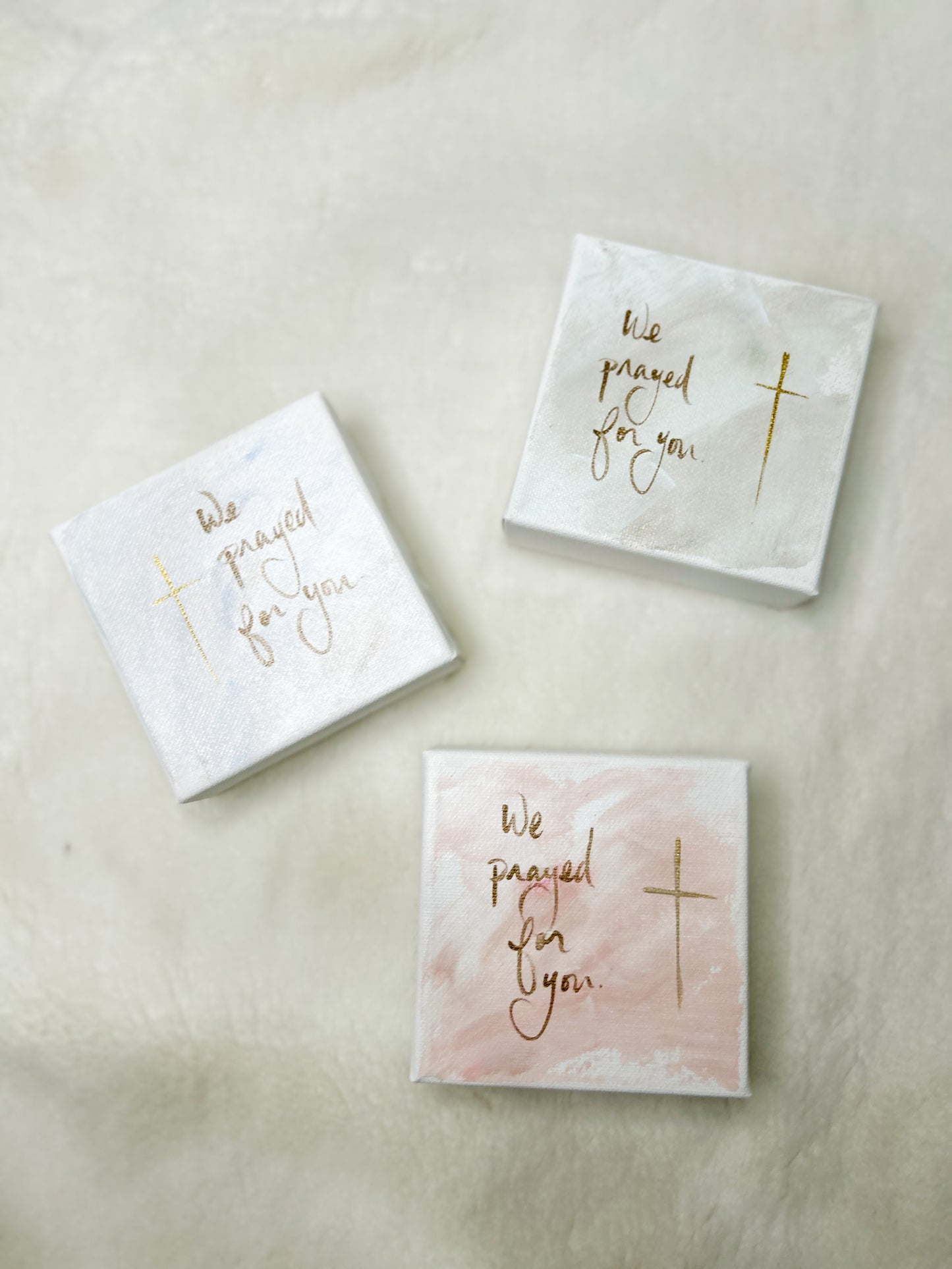 Gospel News 4X4 We Prayed For You Canvas Art