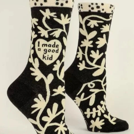 Women's I Made a Good Kid Crew Sock