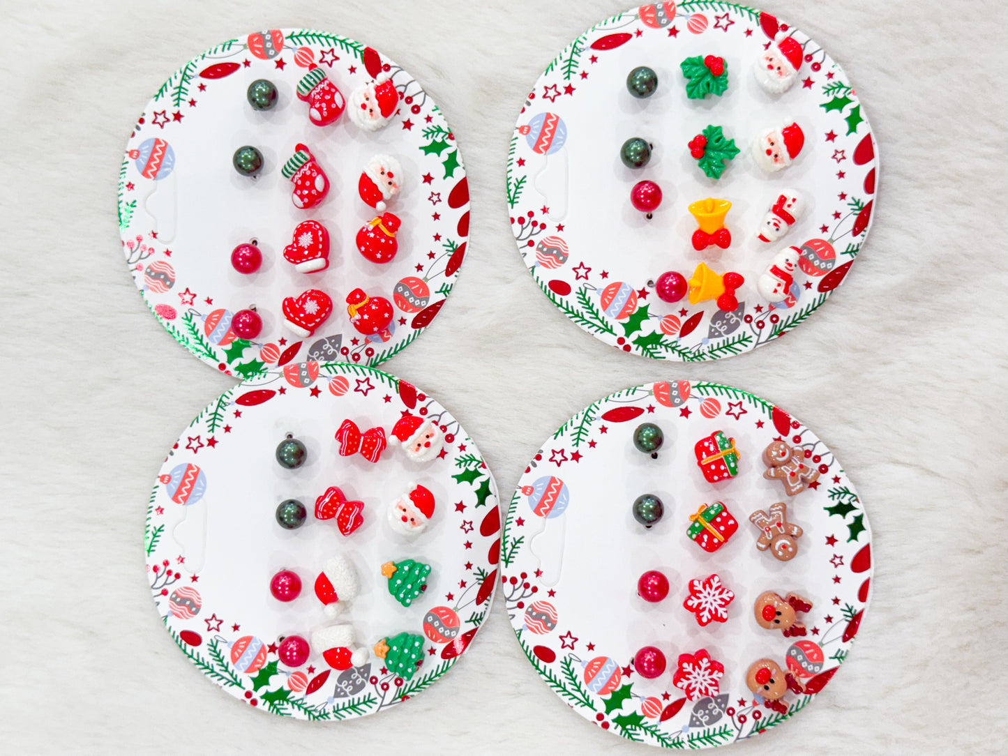 Christmas Earrings Set- Mittens