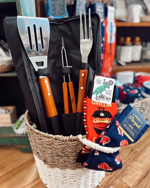 3Pc Wooden BBQ Tool Set