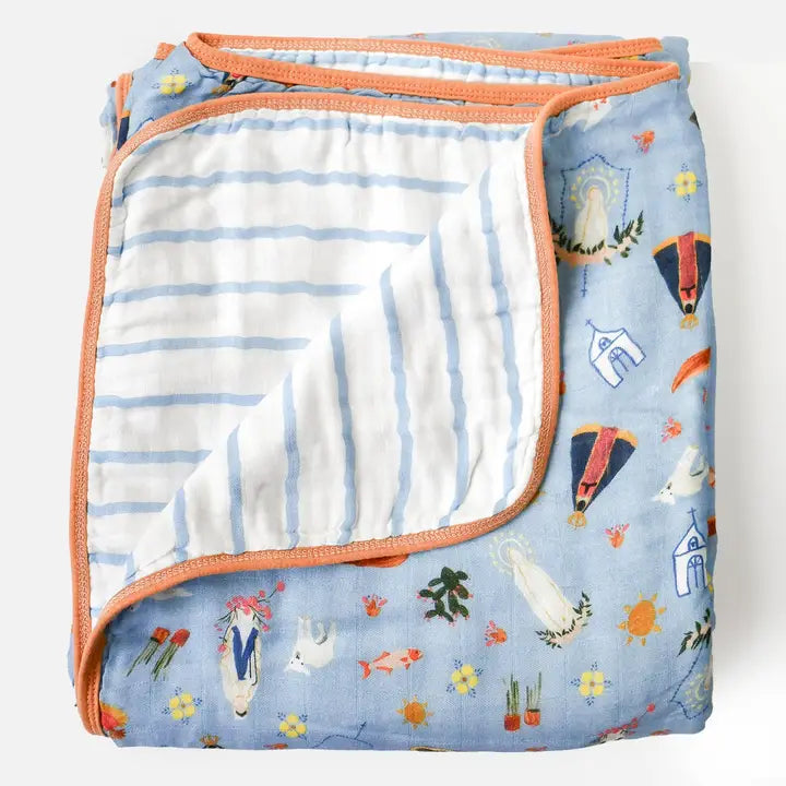 Blue Marian Deluxe Muslin Quilt