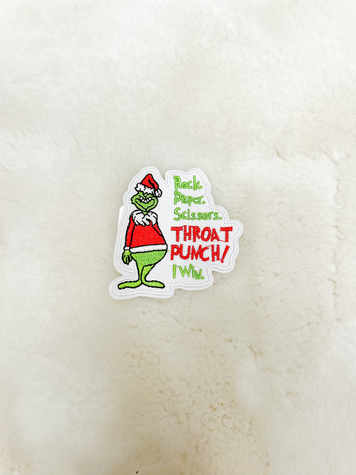 Patch-Grinch Rock, Paper, Scissors, Throat Punch