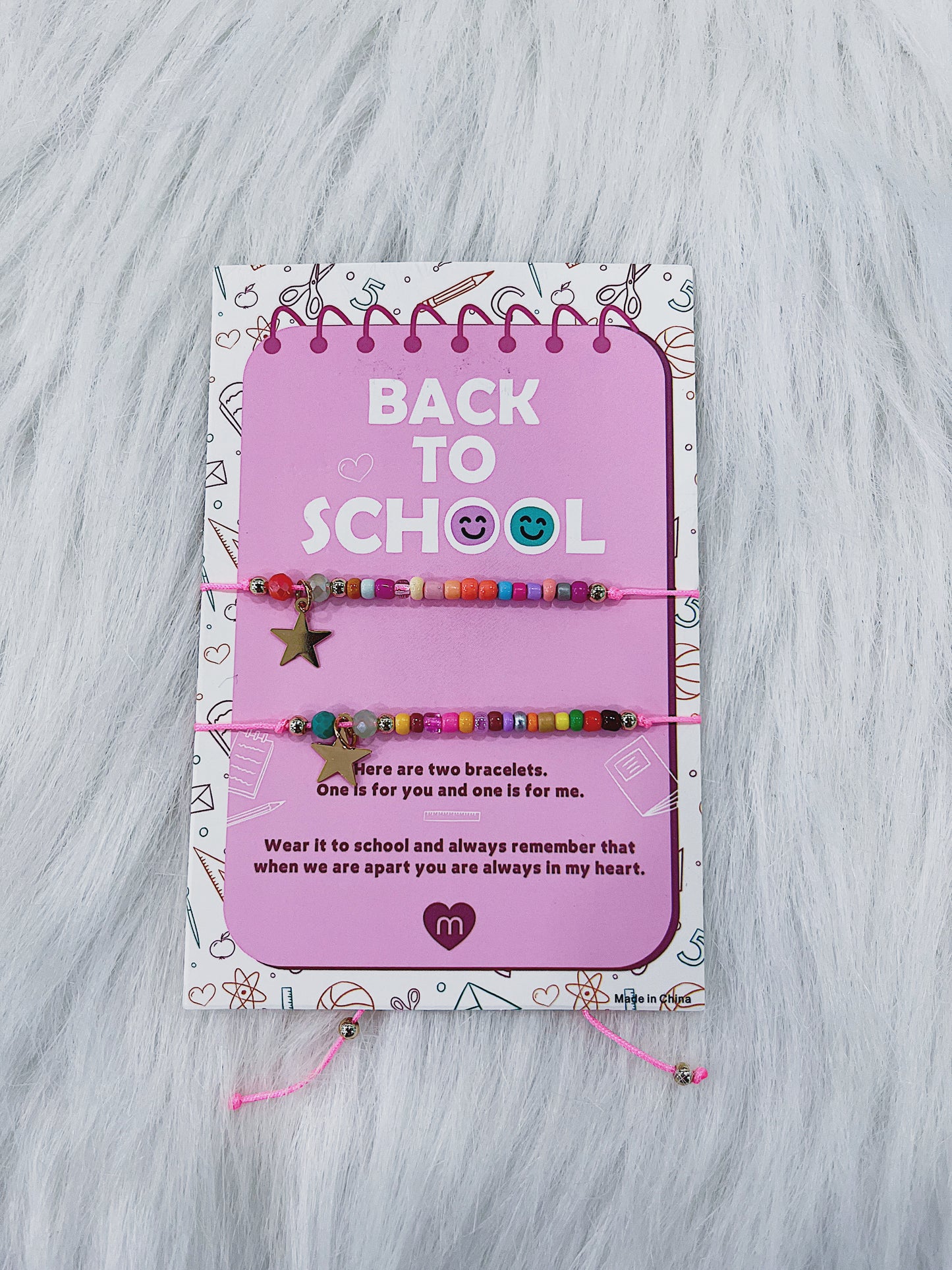 Best Friend First Day Of School Bracelet