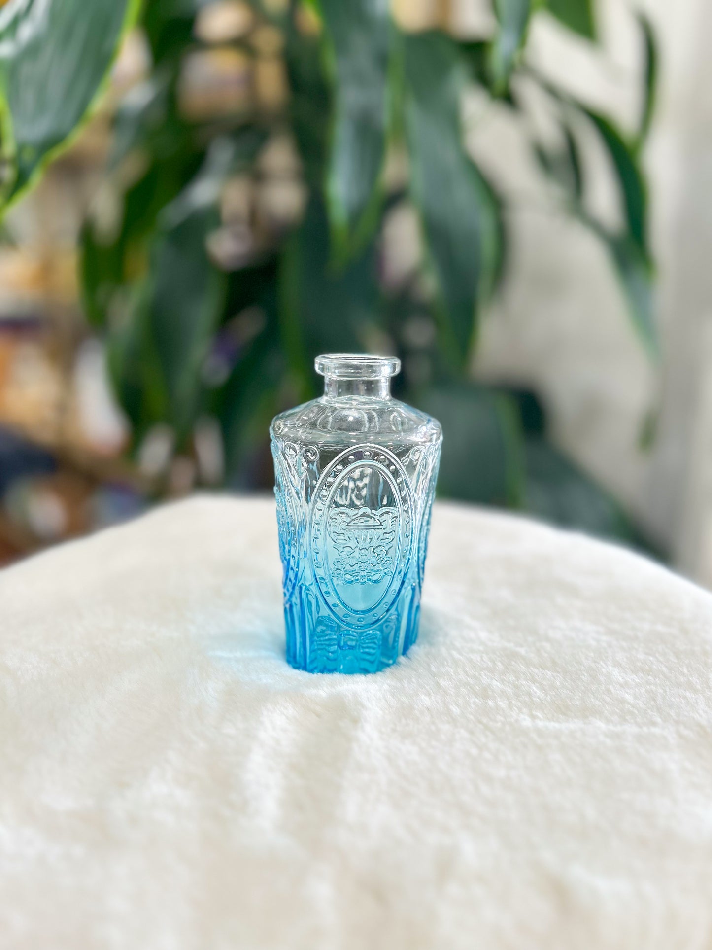 Vivienne Regal Glass Bottle Vintage Inspired Tall Bud Vase