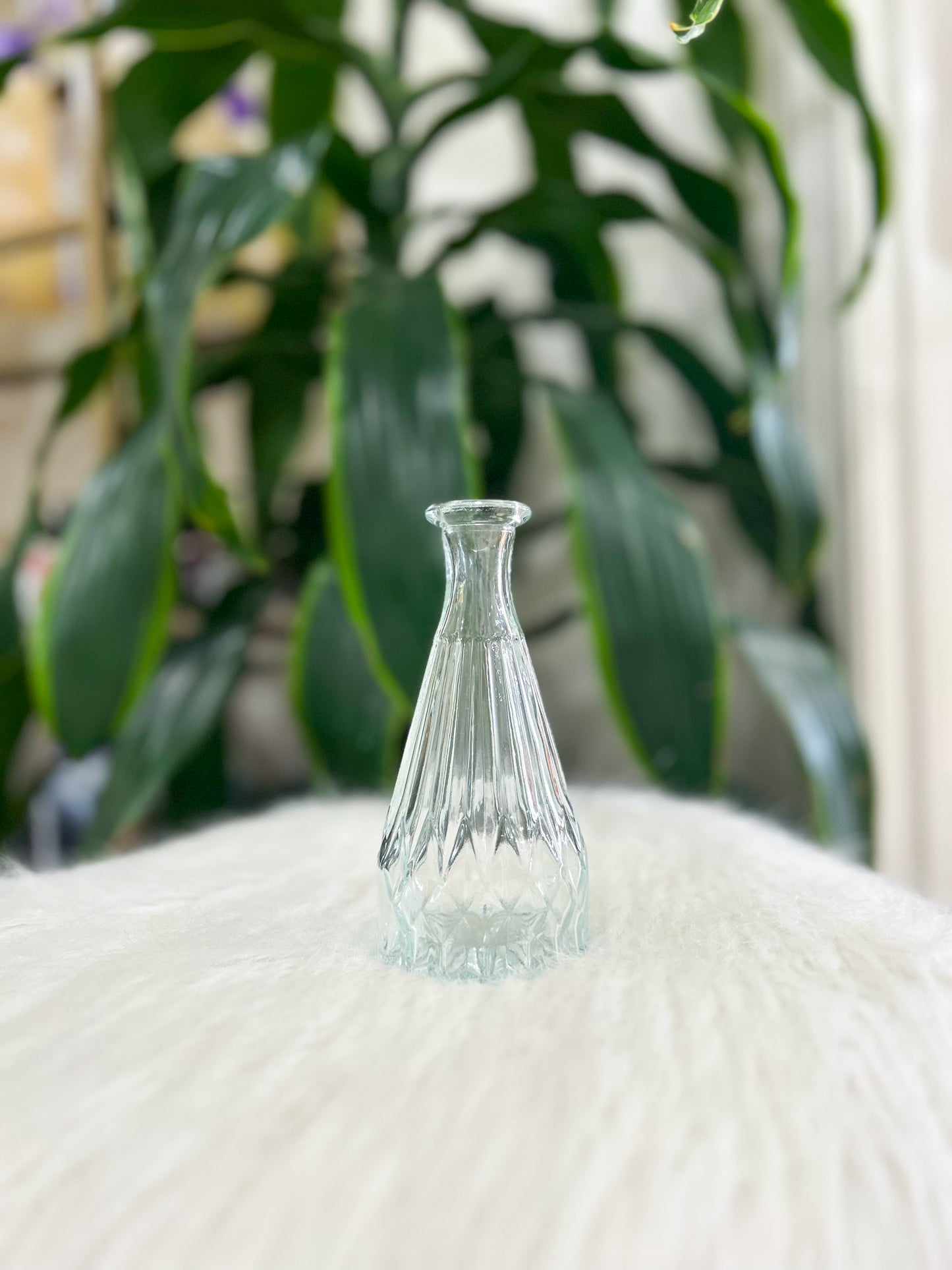 Clear Glass Bud Vase