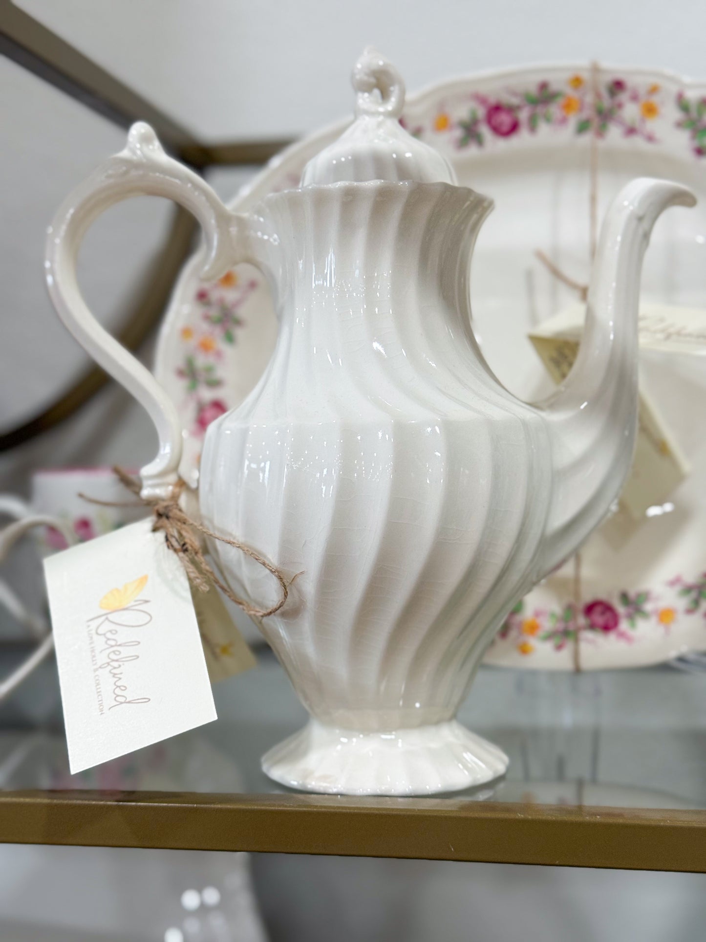 Regency White Grand Teapot