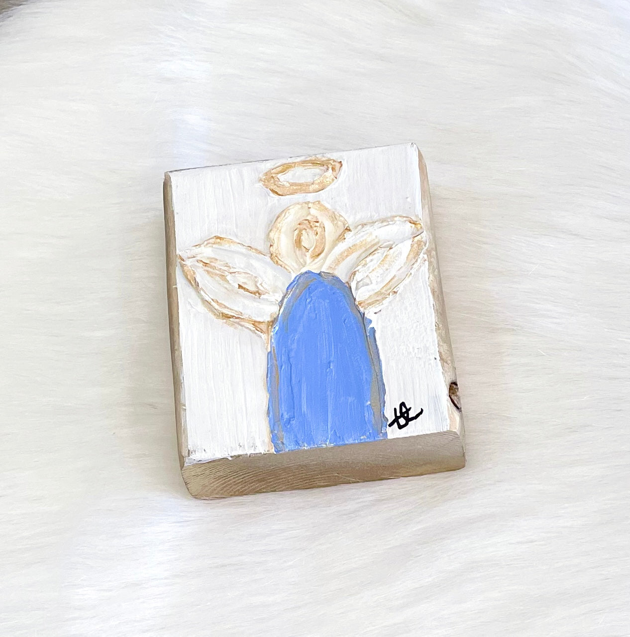 Textured Angel Mini Block