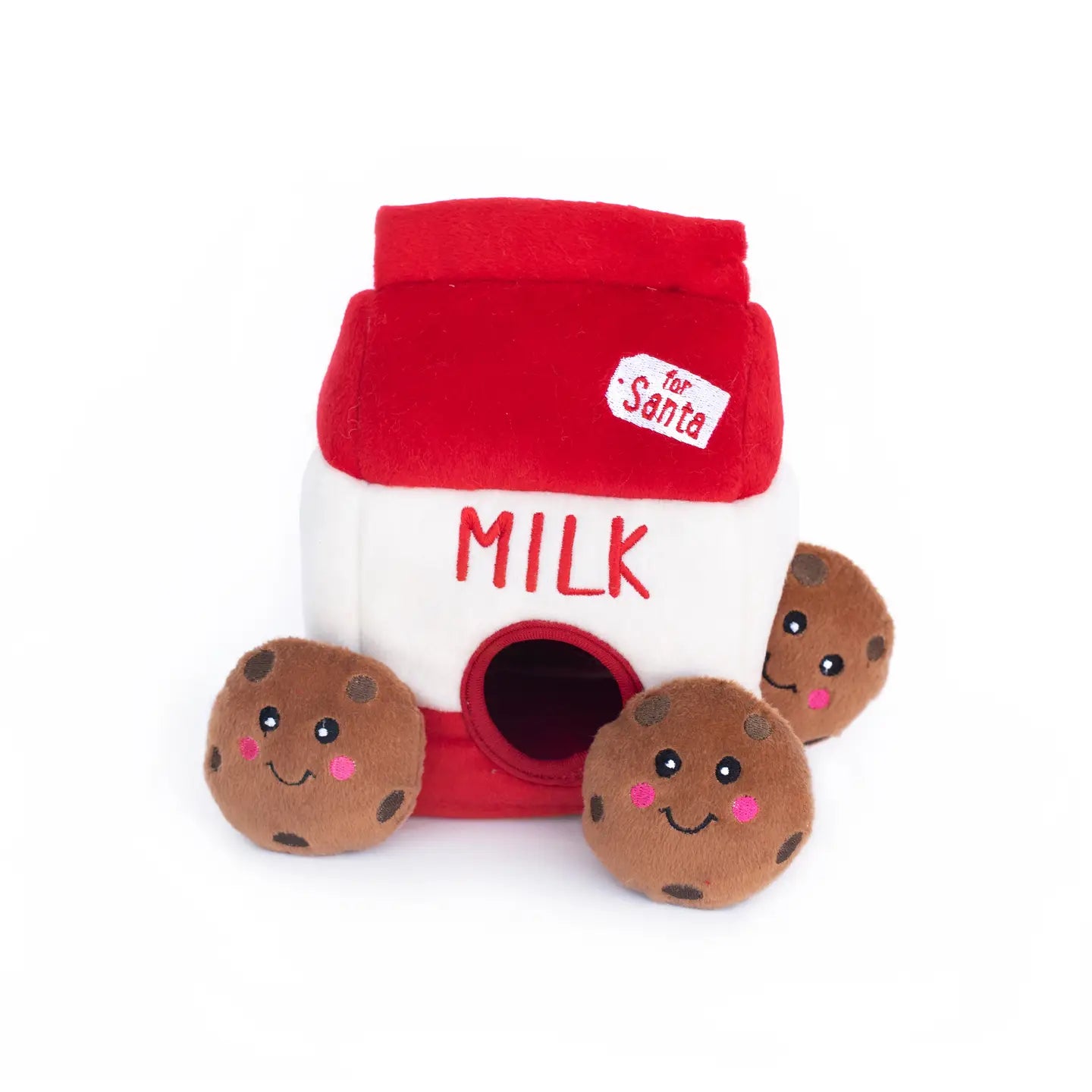 Zippy Paws Santa's Milk and Cookie Toy