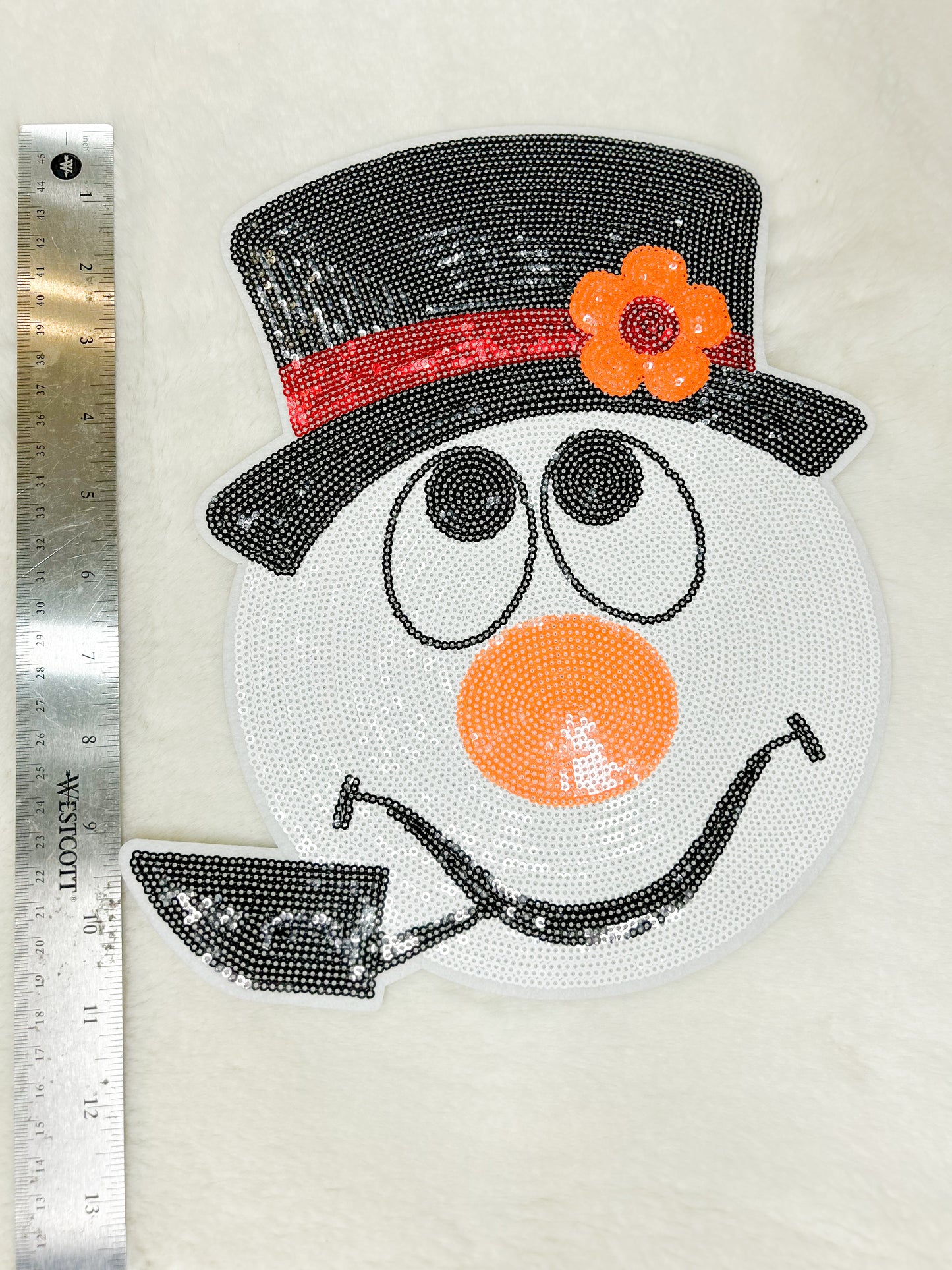 Patch-Sequin Frosty the Snowman