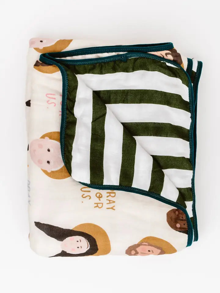 Saints Deluxe Muslin Blanket