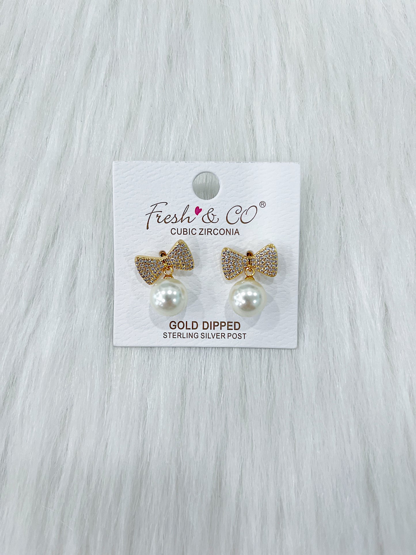 Lucille Bow Stud Earrings