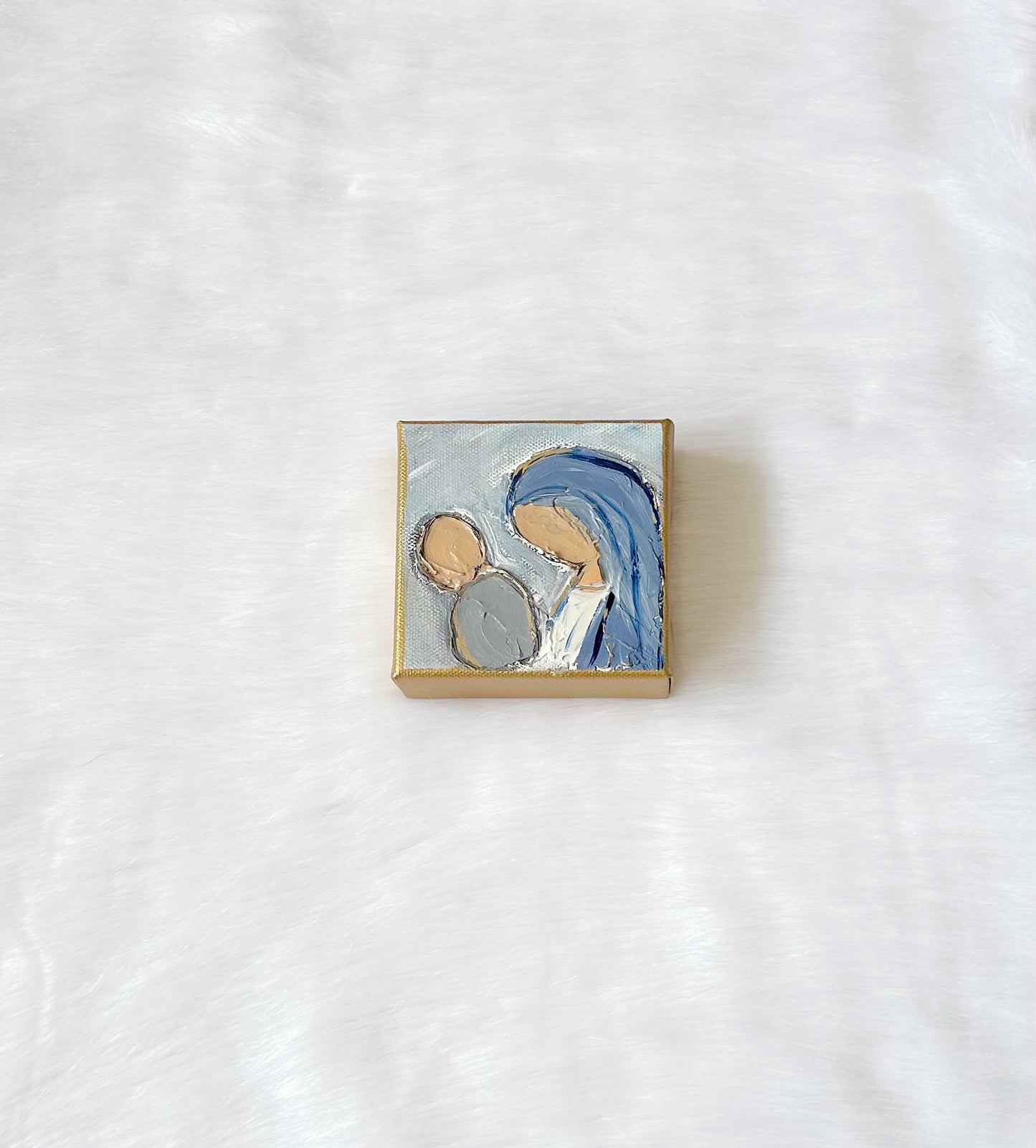 4x4 Block Canvas Mary and Baby Jesus