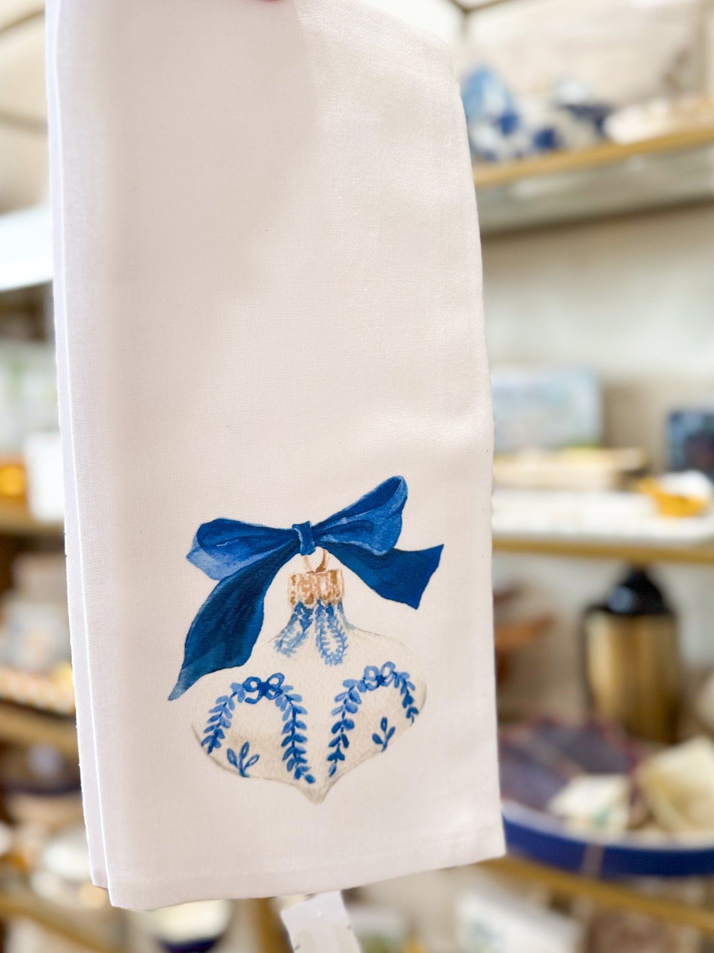 Winter Ornament Wishes Hand Towel