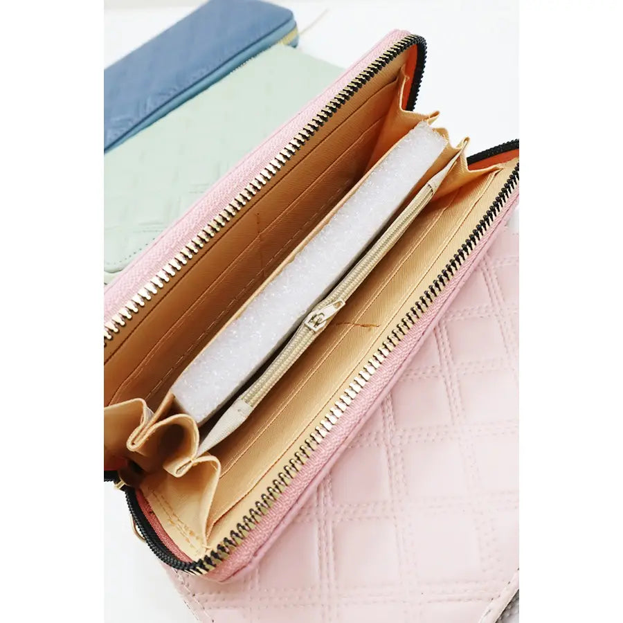 Embossed Soft Tone Rectangle Wallet