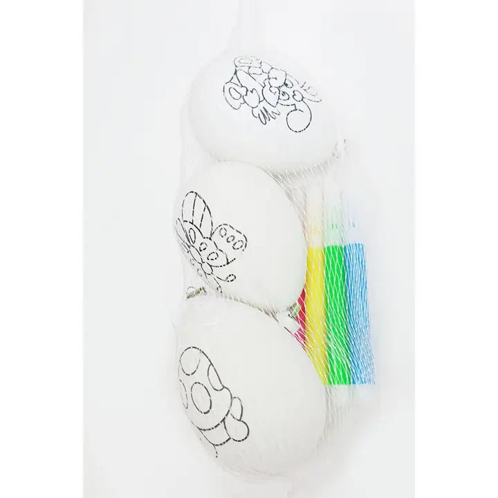 White Easter Egg With Markers