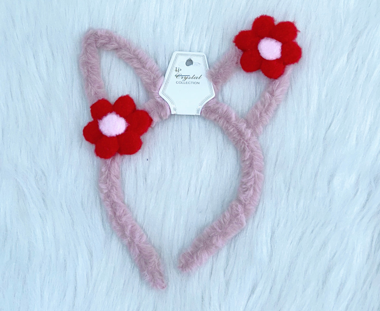 Fuzzy Bunny Ear Headband