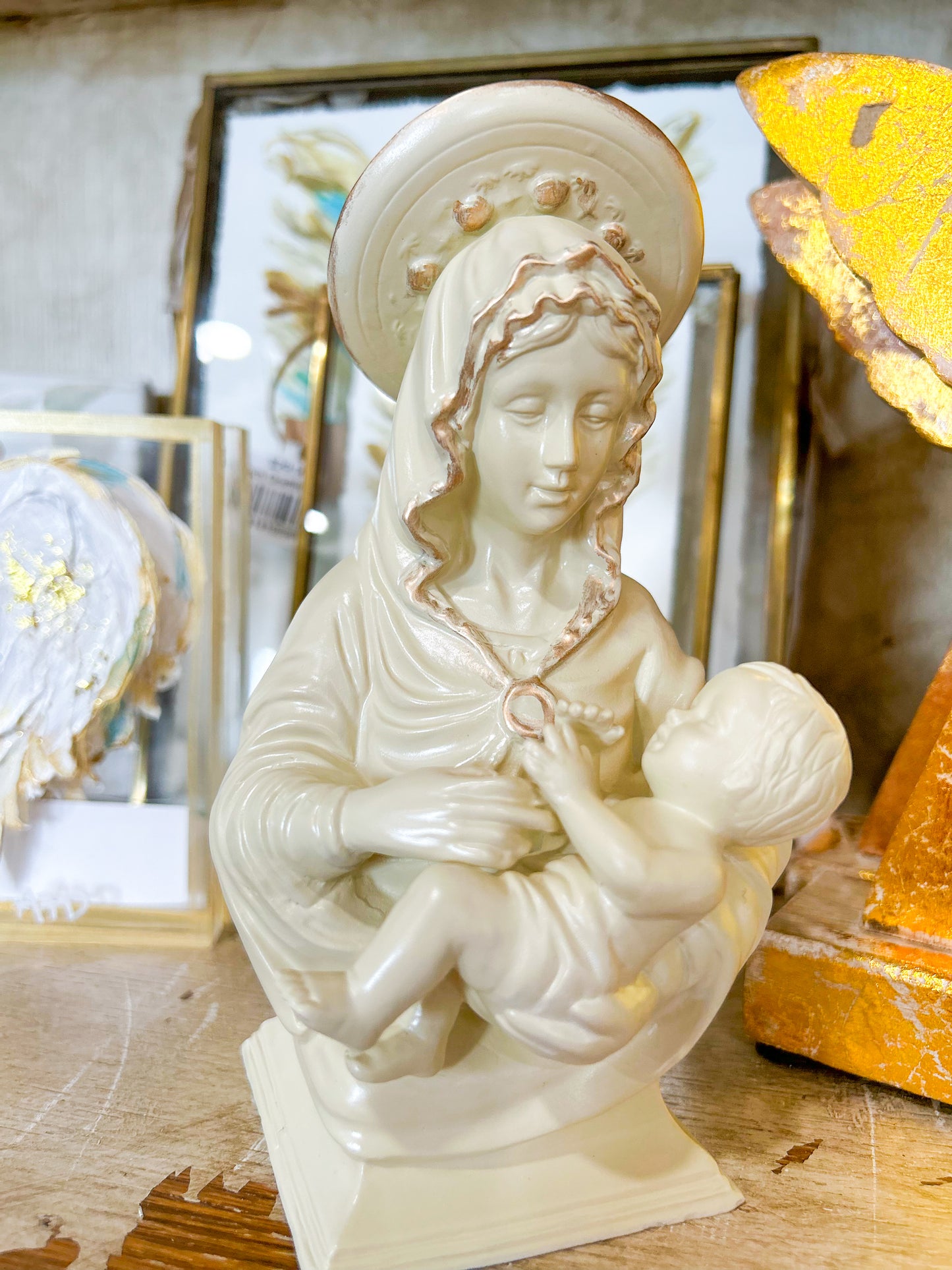 Mary and Child Figurine