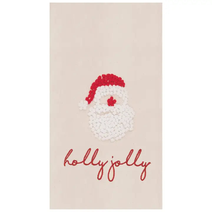 Holly Jolly Santa Claus Towel