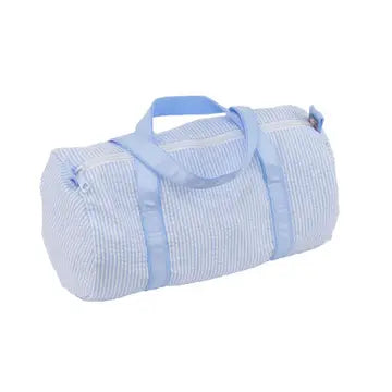 Baby Blue Seersucker Baby Duffle