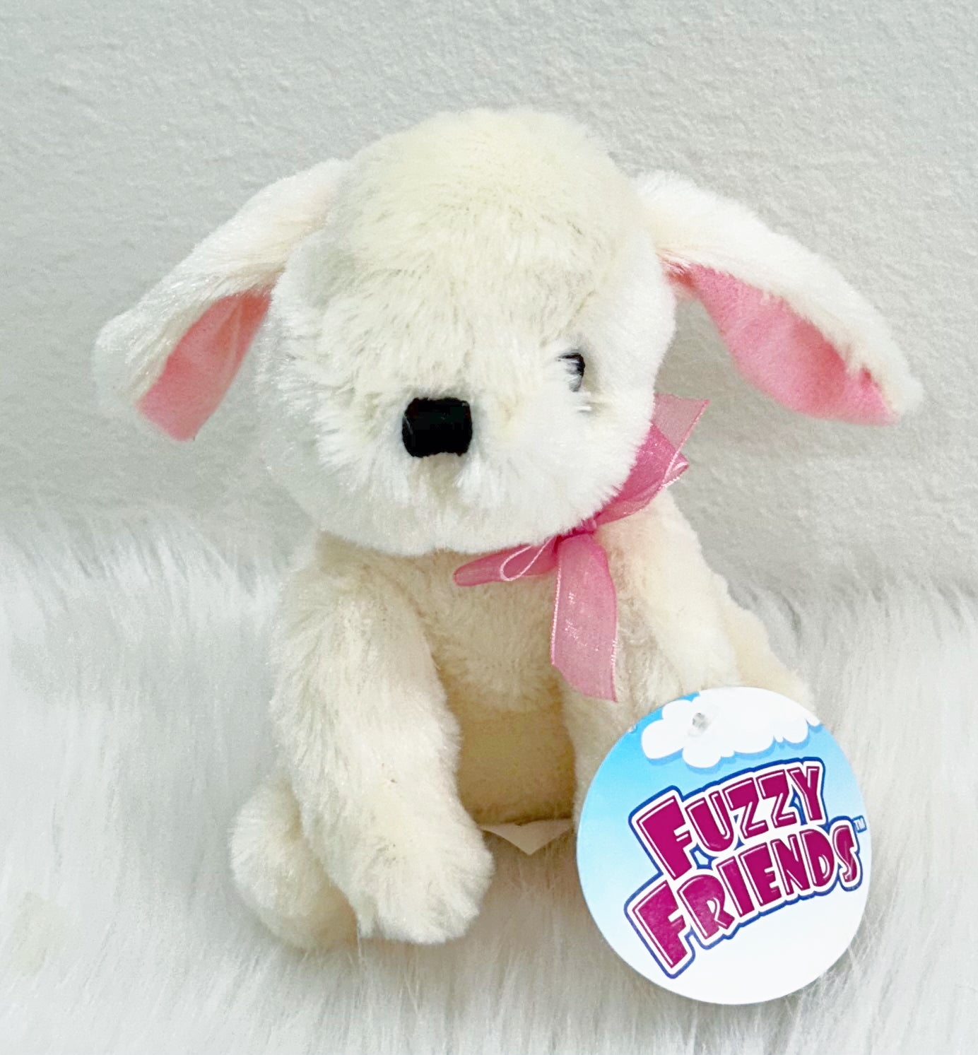 Fuzzy Friends Ivory Bunny