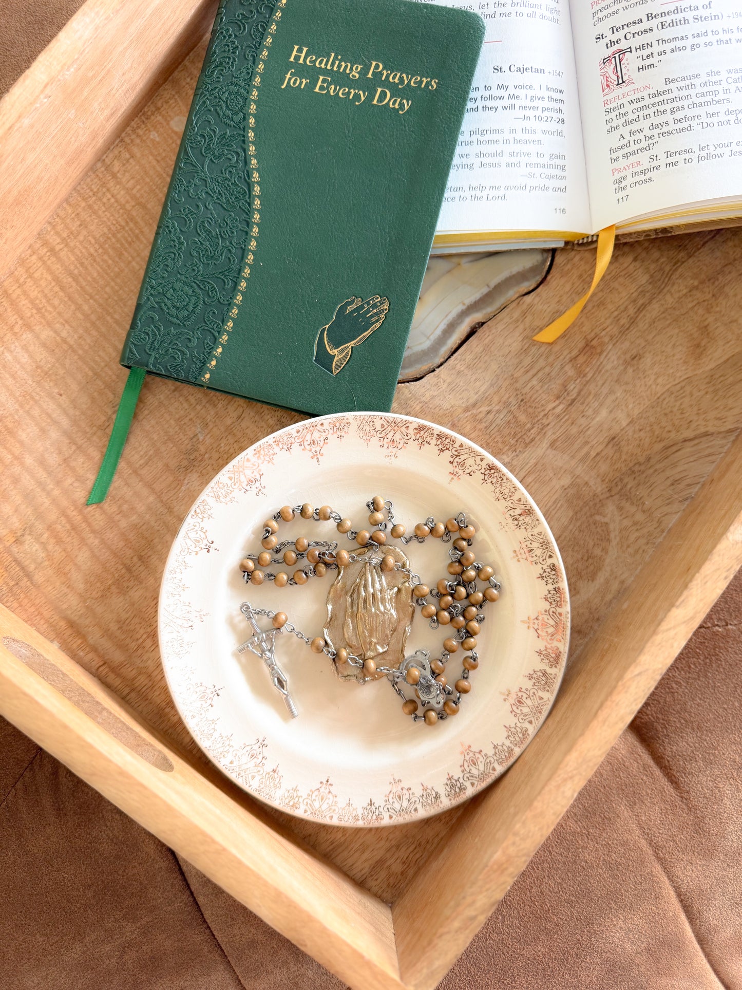 Sacred Savior Vintage Prayer Dish