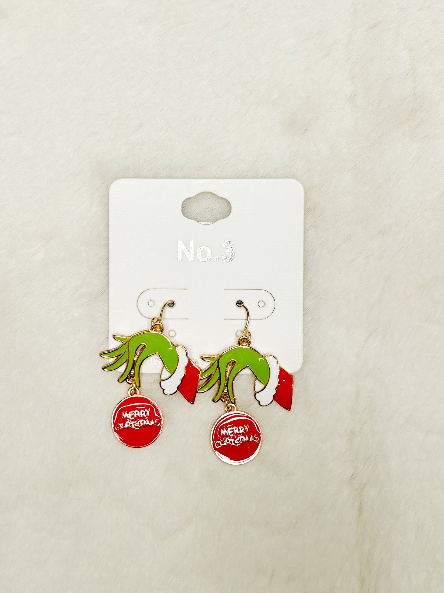 A Green Christmas Grinch Earrings