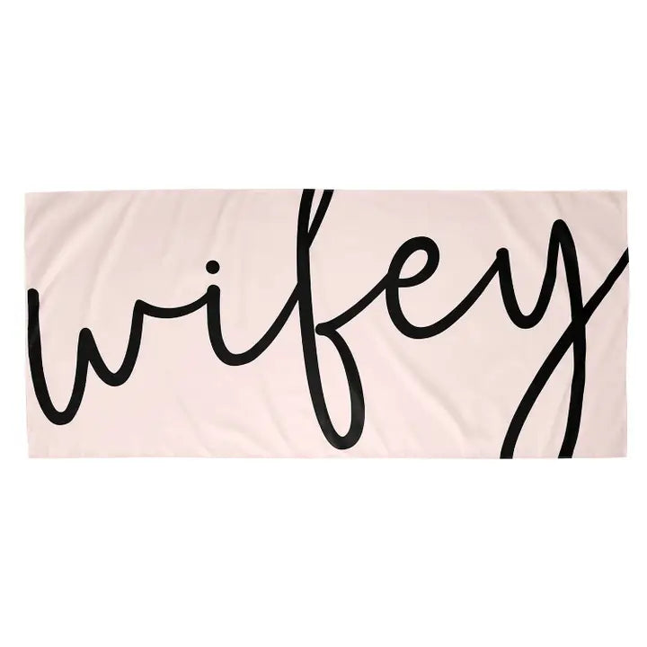 Wifey Quick Dry Oversized Beach Towel