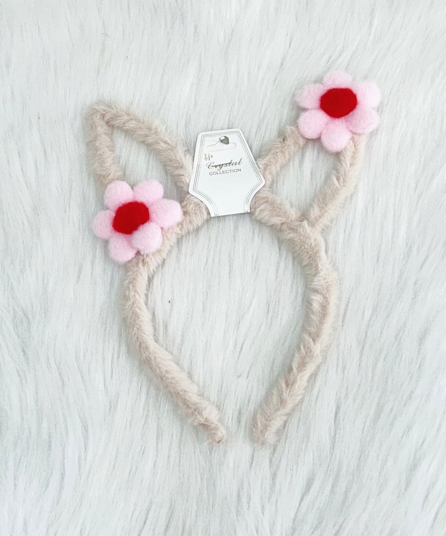 Fuzzy Bunny Ear Headband