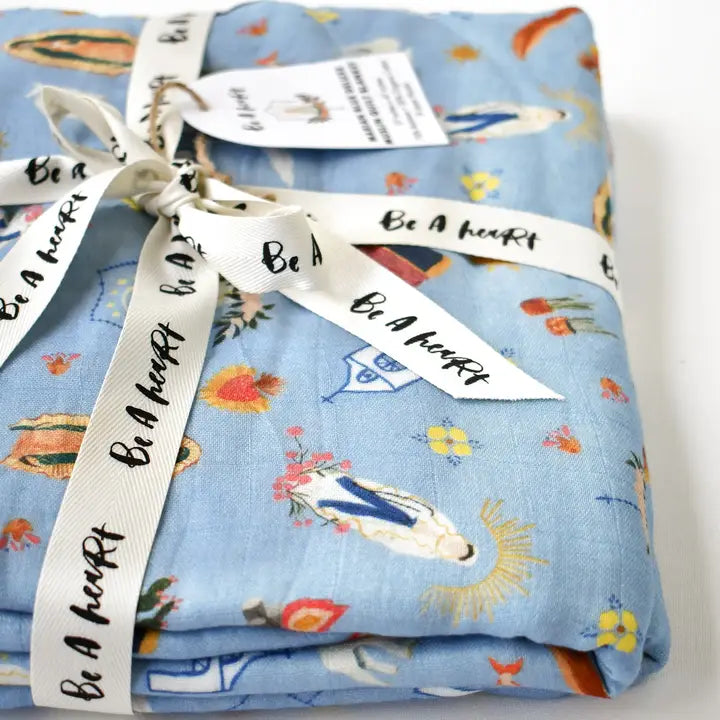 Blue Marian Deluxe Muslin Quilt