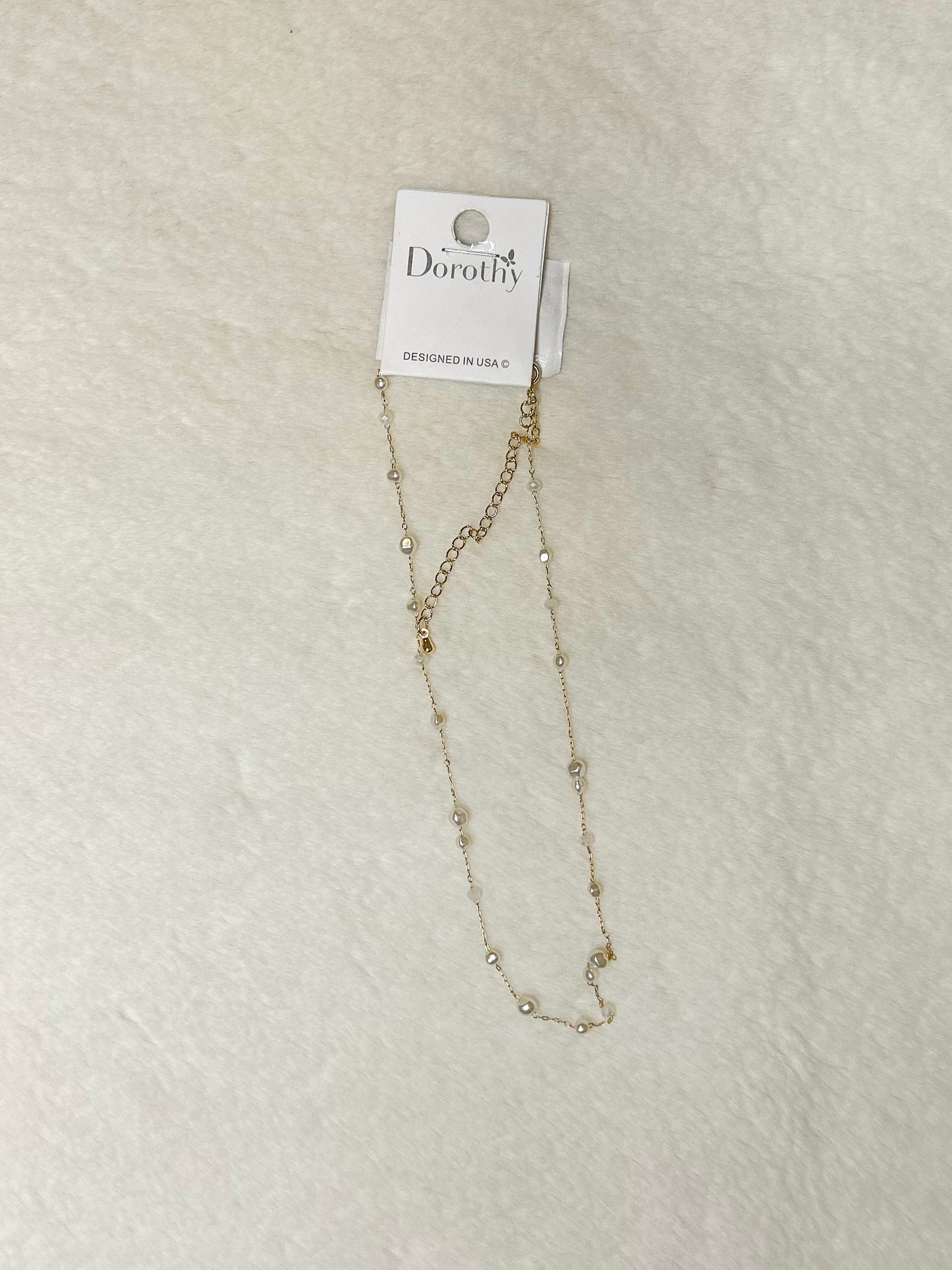 Dainty Pearl Chain Necklace