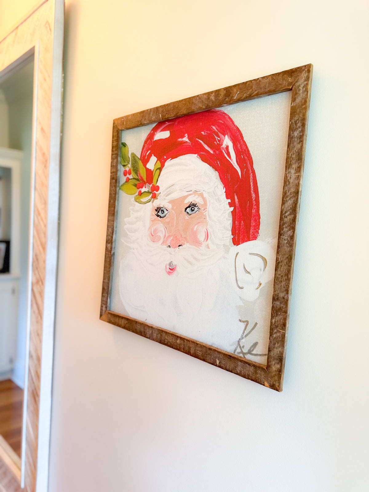 Santa 2026 Framed Art 24x24