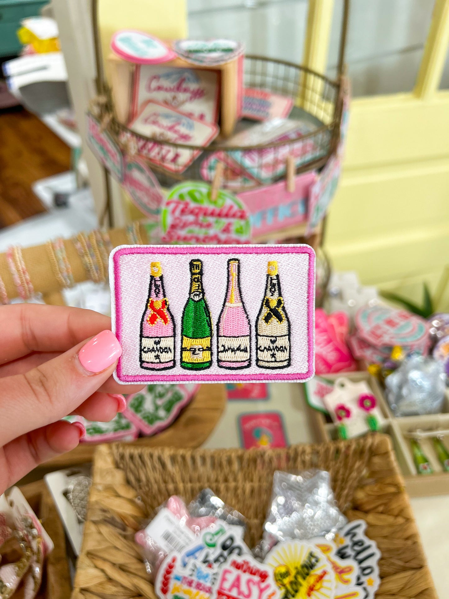Patch- Champagne Bottles