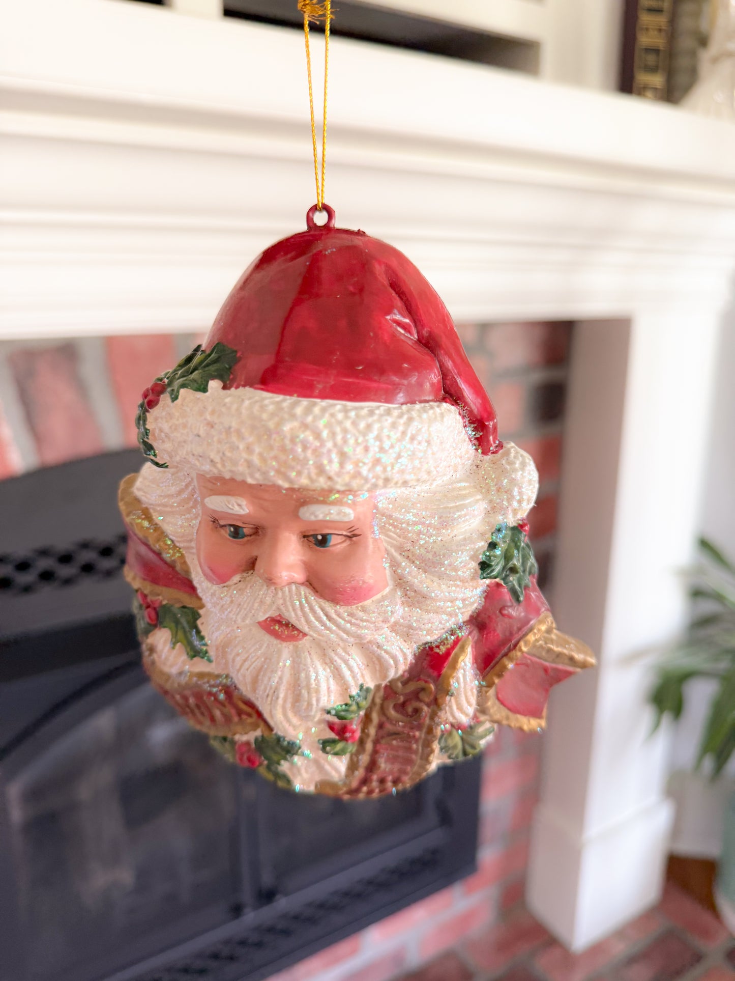 Santa Seasons Greetings Ornament