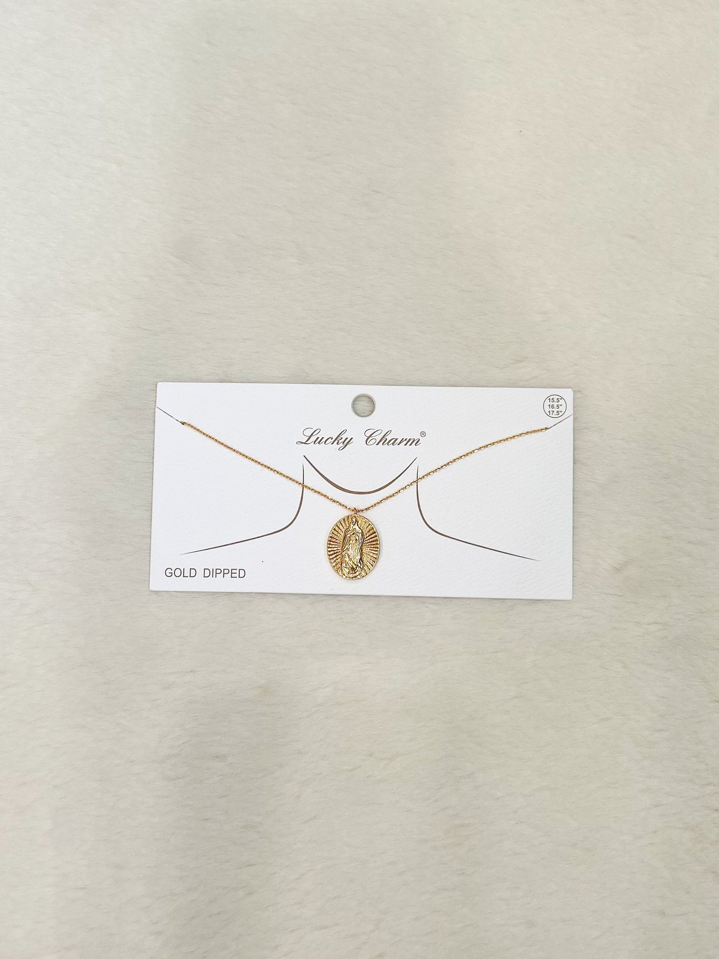 Lucky Charm Silent Prayer Gold Necklace