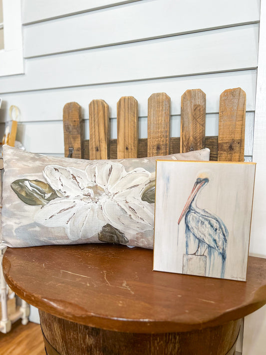 Ga Single Magnolia Lumbar Pillow