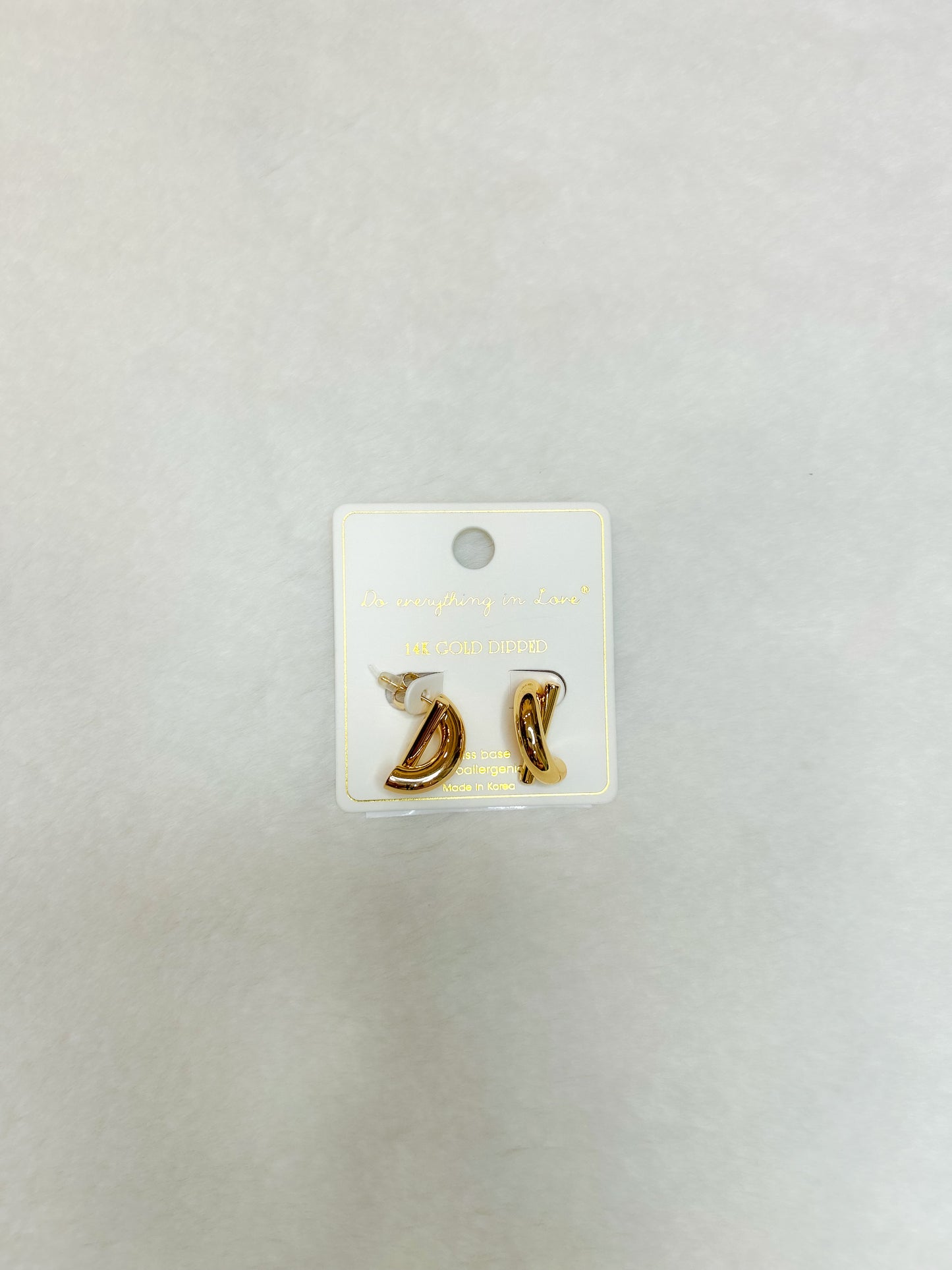 Eliza Gold Bar Hoop Earrings