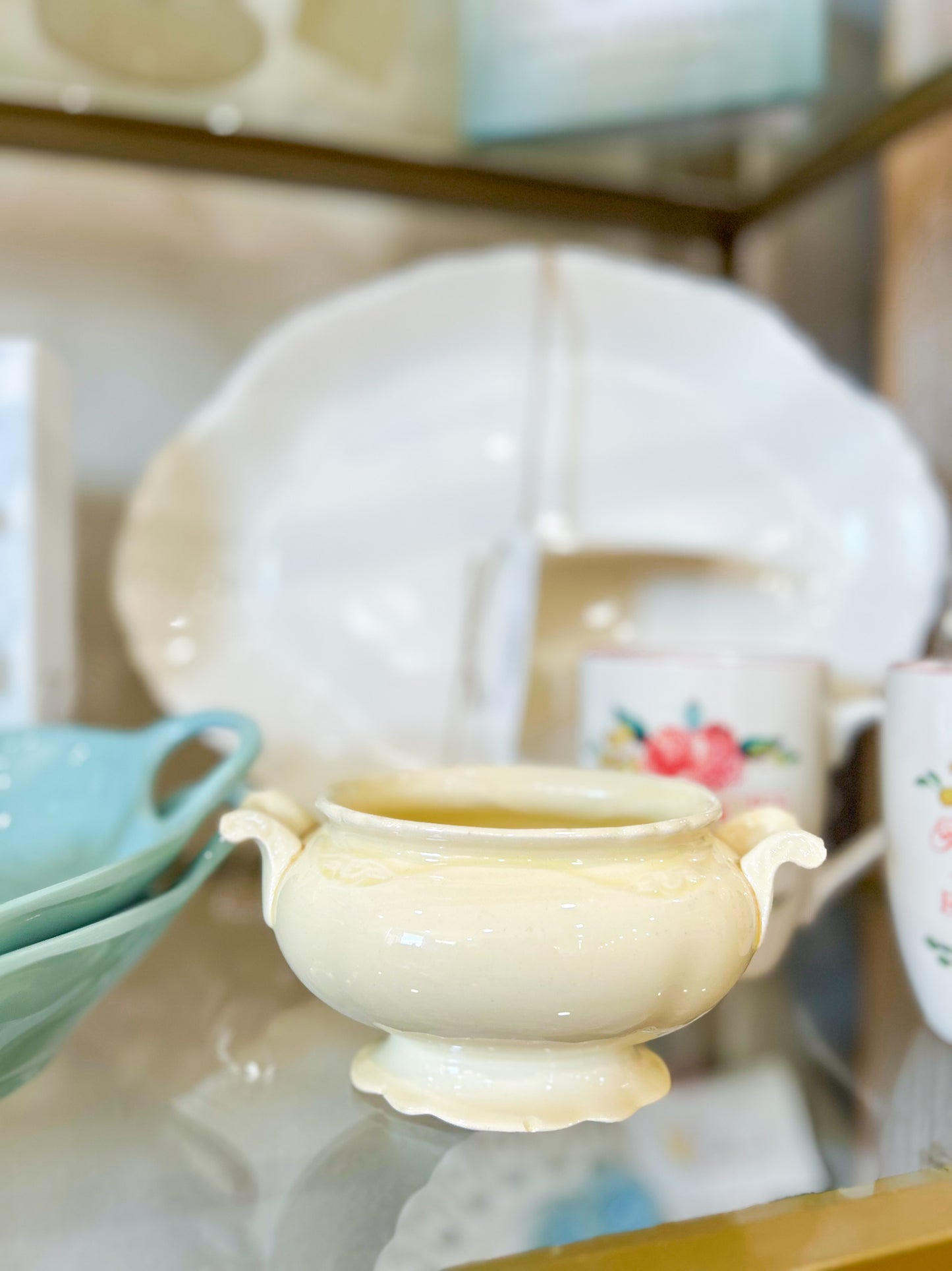 Creamware Catchall Bowl