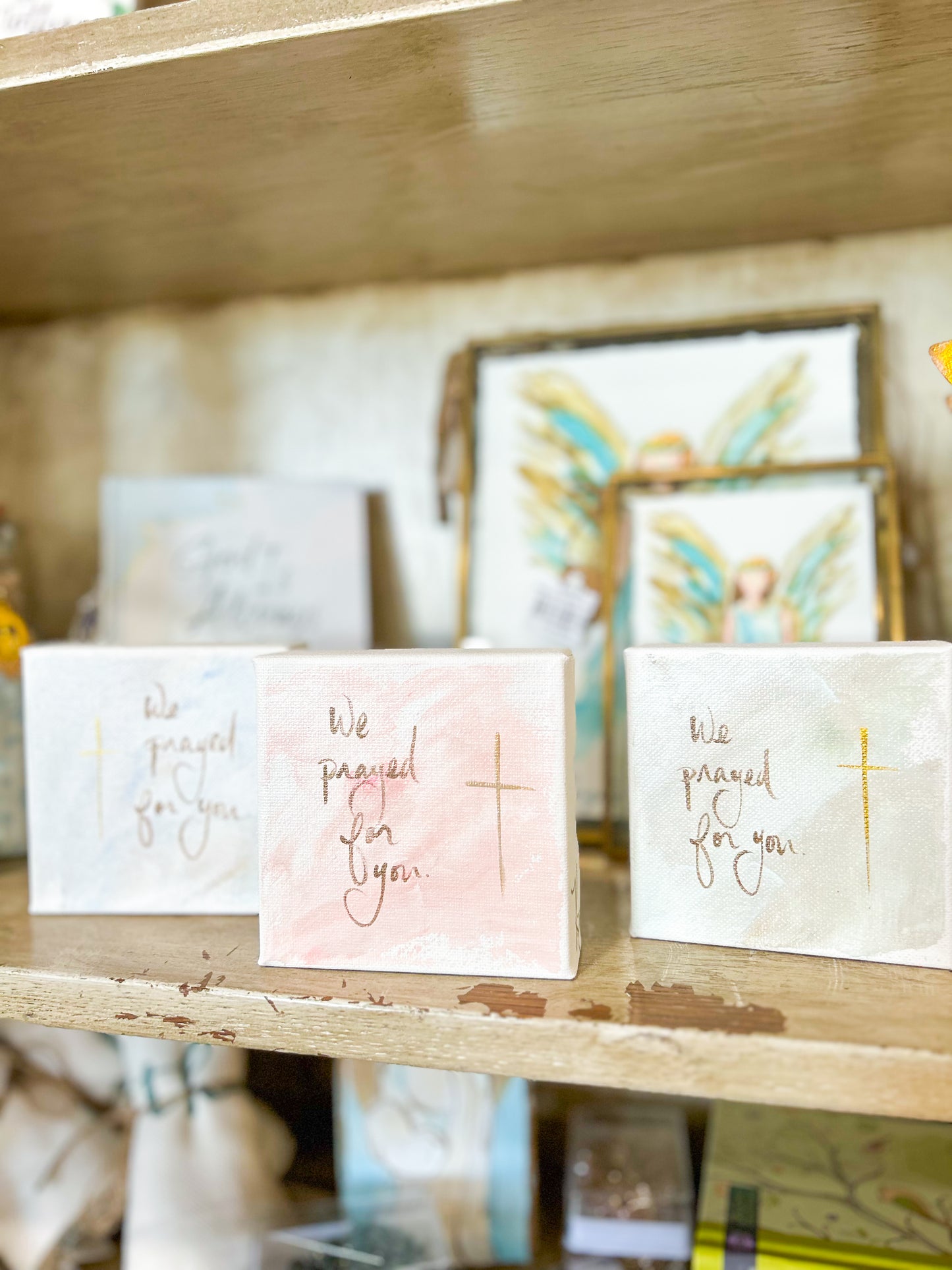 Gospel News 4X4 We Prayed For You Canvas Art
