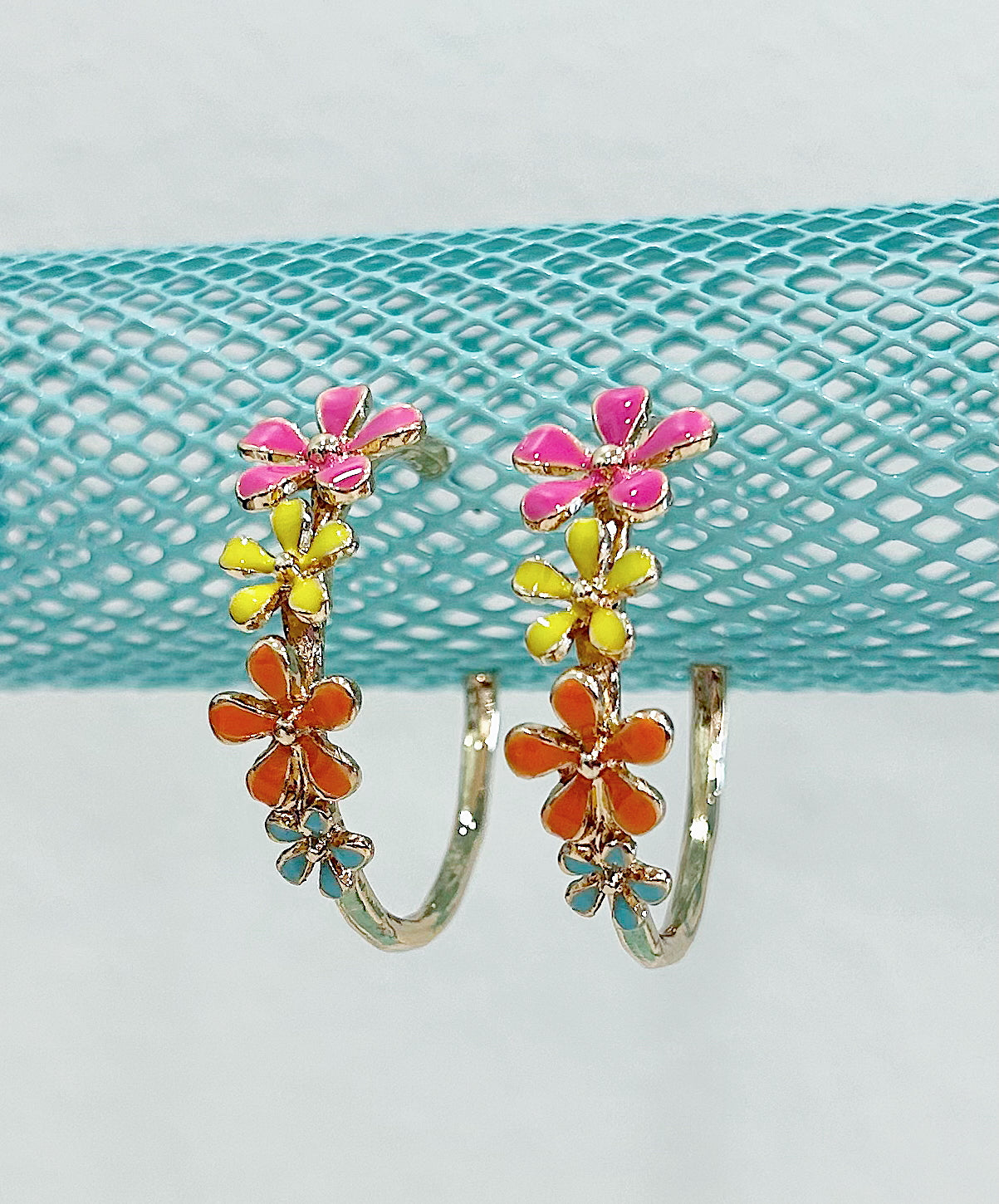 Aviva Floral Hoops