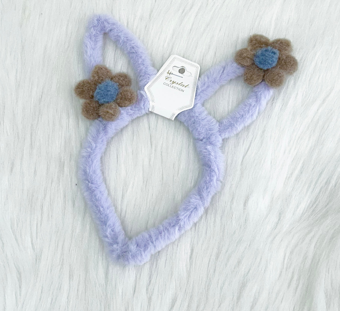 Fuzzy Bunny Ear Headband
