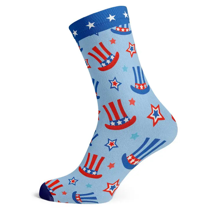 Socks To Be You- Uncle Sam Hats Socks- Big Shoe