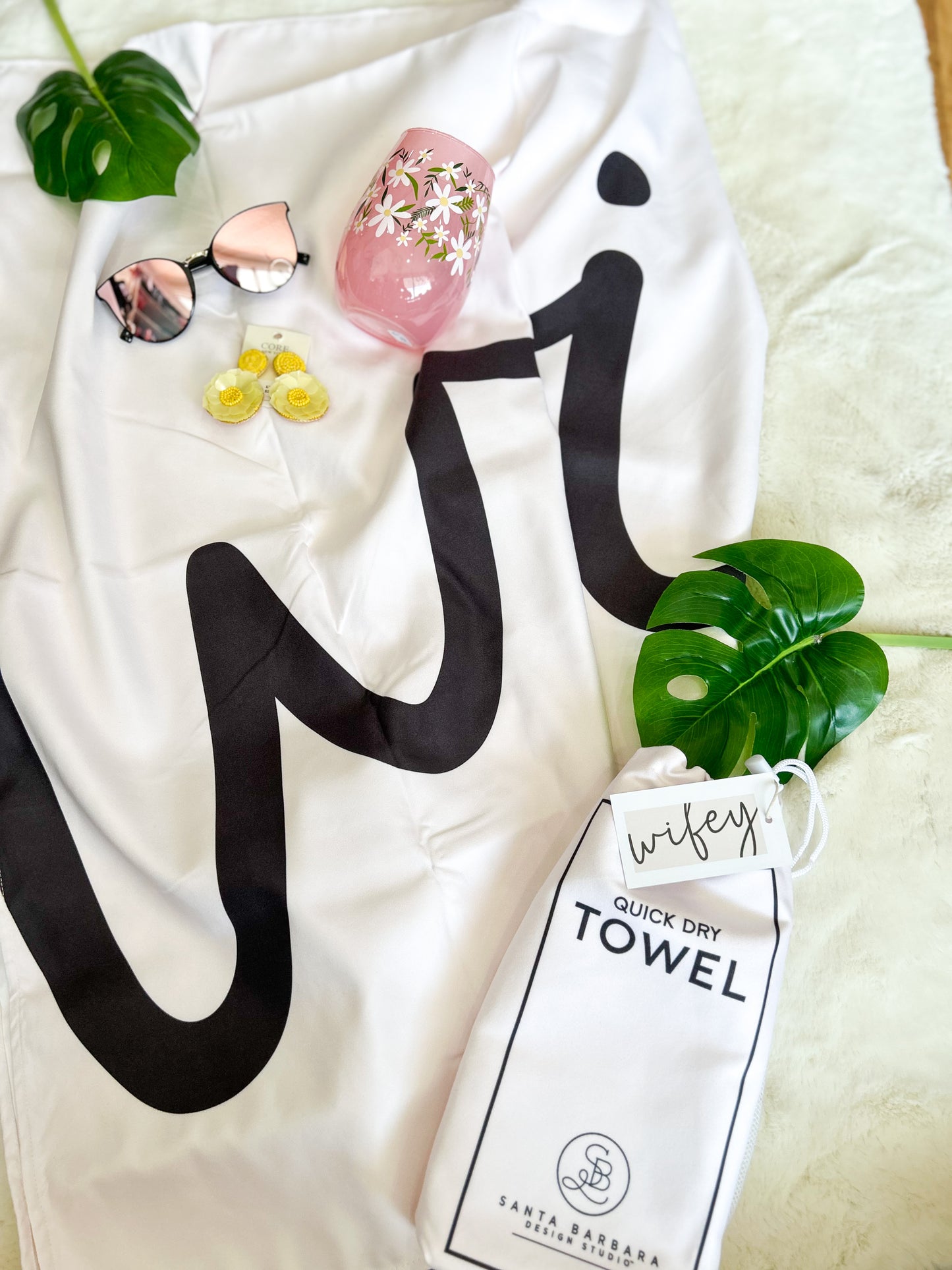 Wifey Quick Dry Oversized Beach Towel