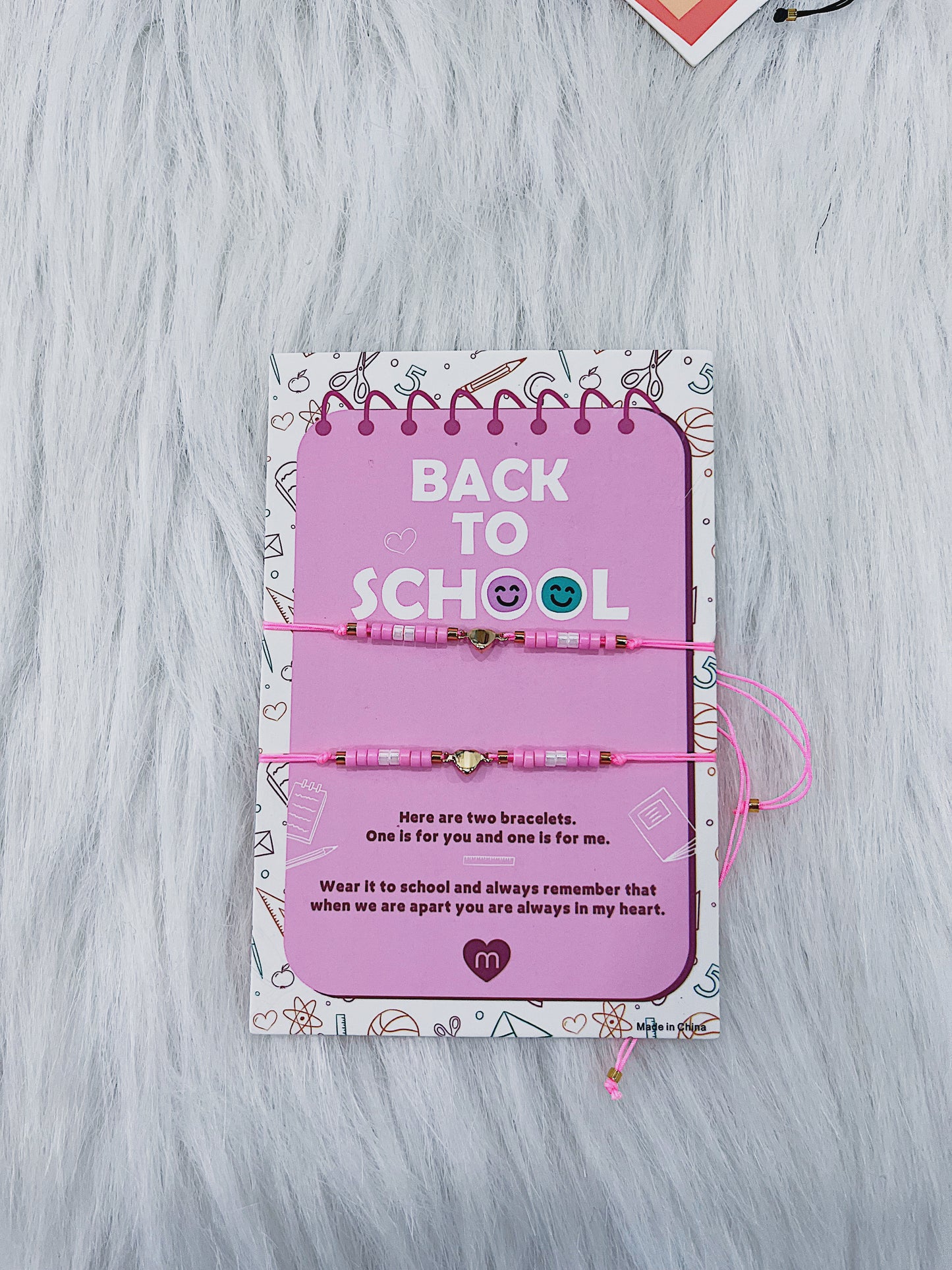 Best Friend First Day Of School Bracelet