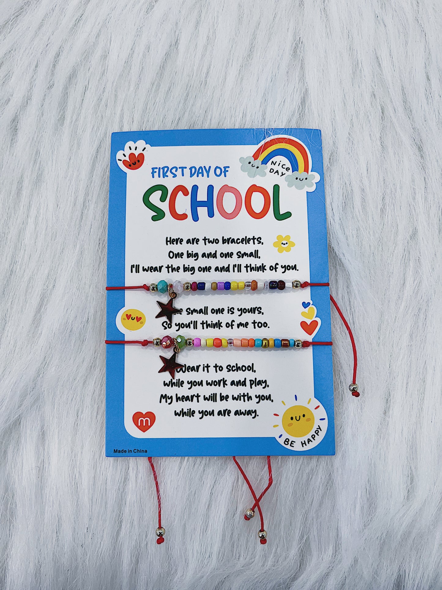 Best Friend First Day Of School Bracelet