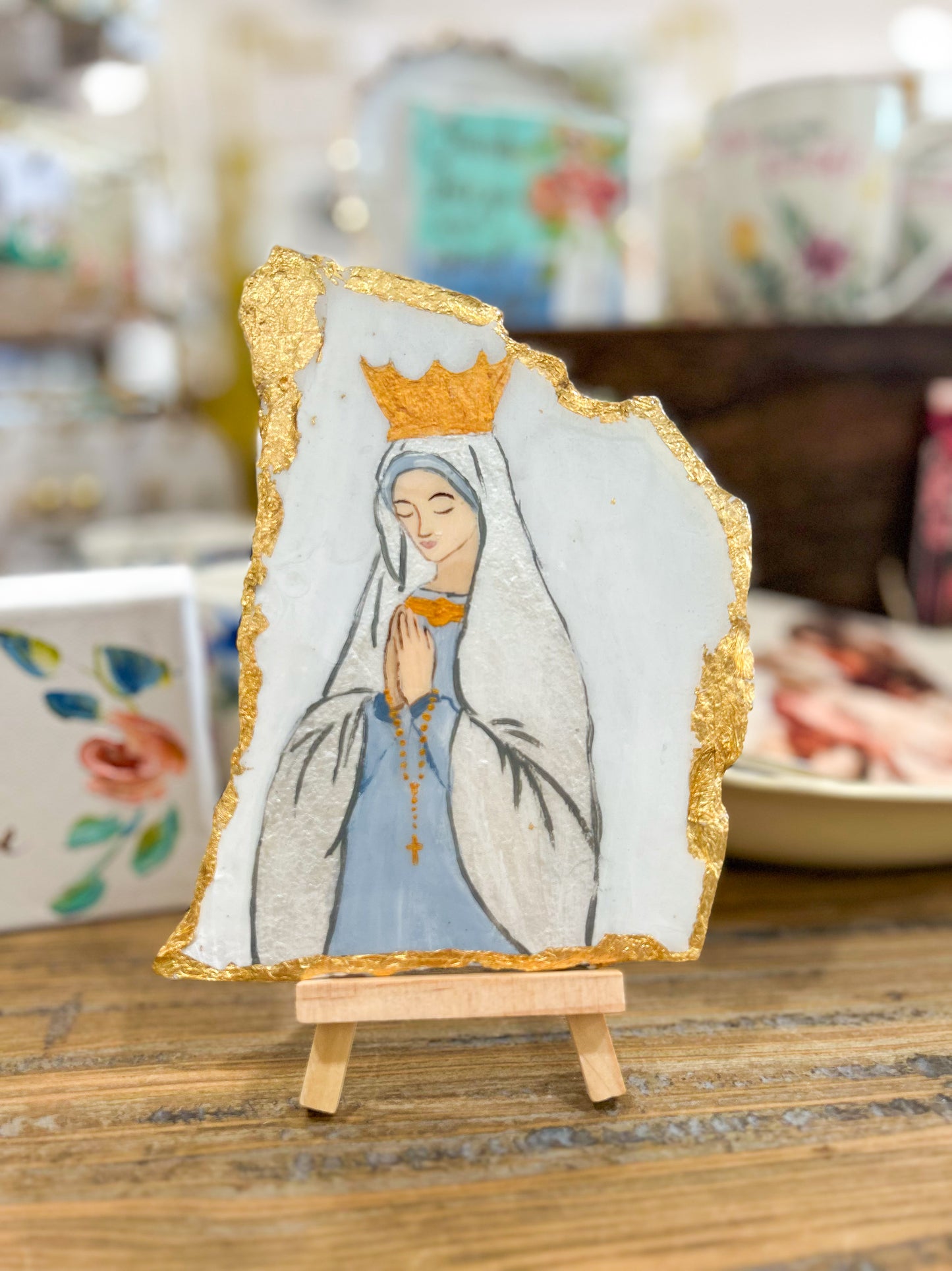4.5x7 Blessed Mother - Kathryn Lanclos Art