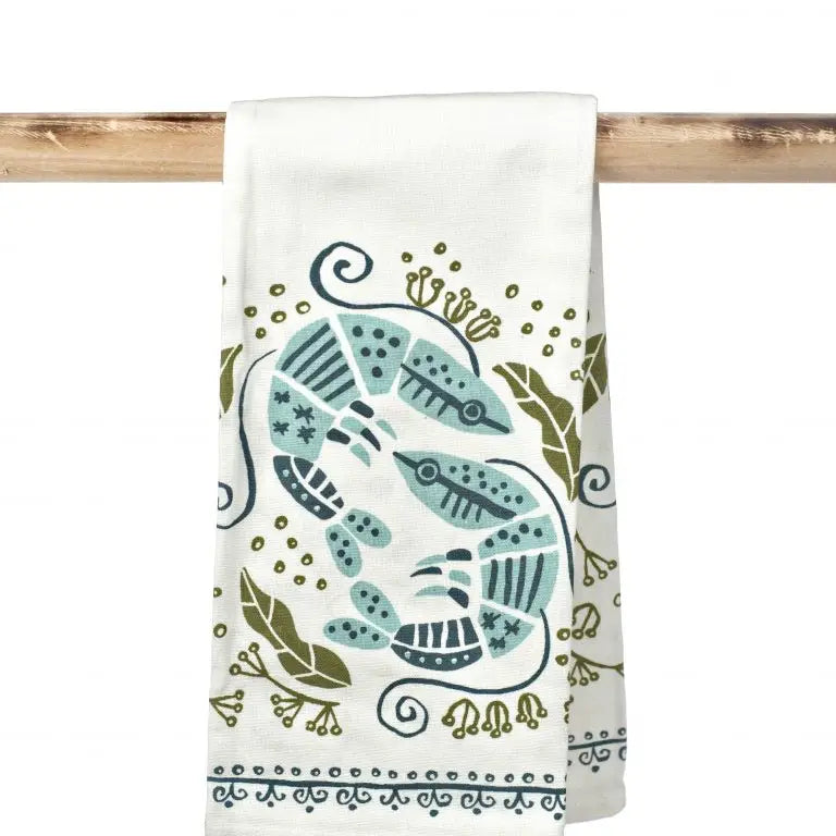 Coastal Shrimp Kitchen Towel