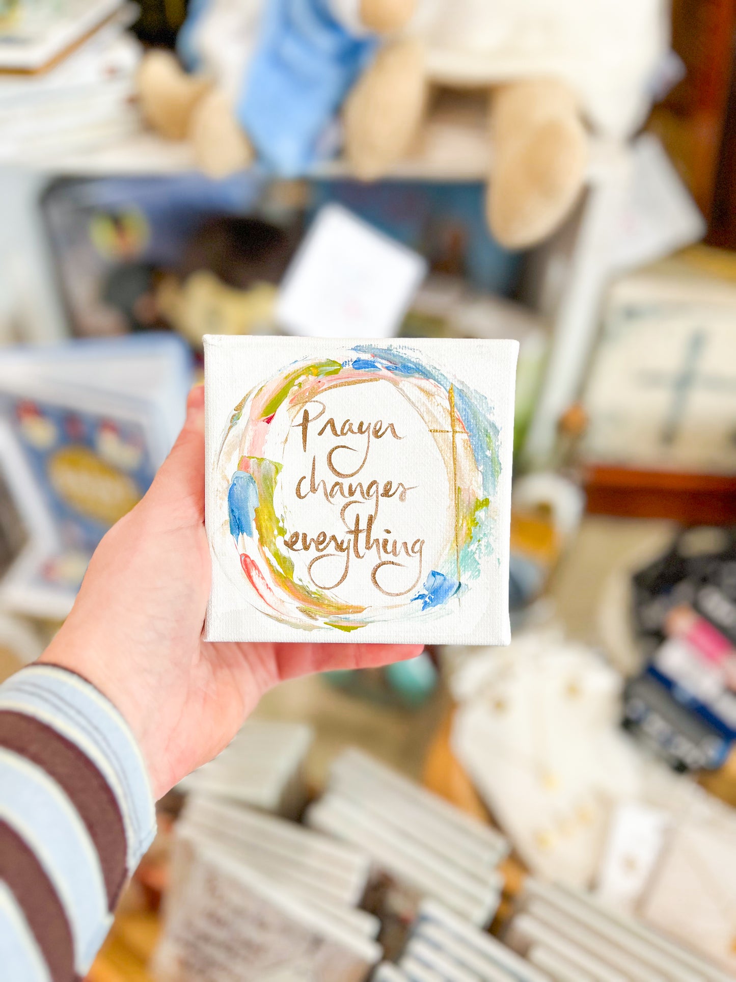 4x4 Prayer Changes Everything Canvas Art