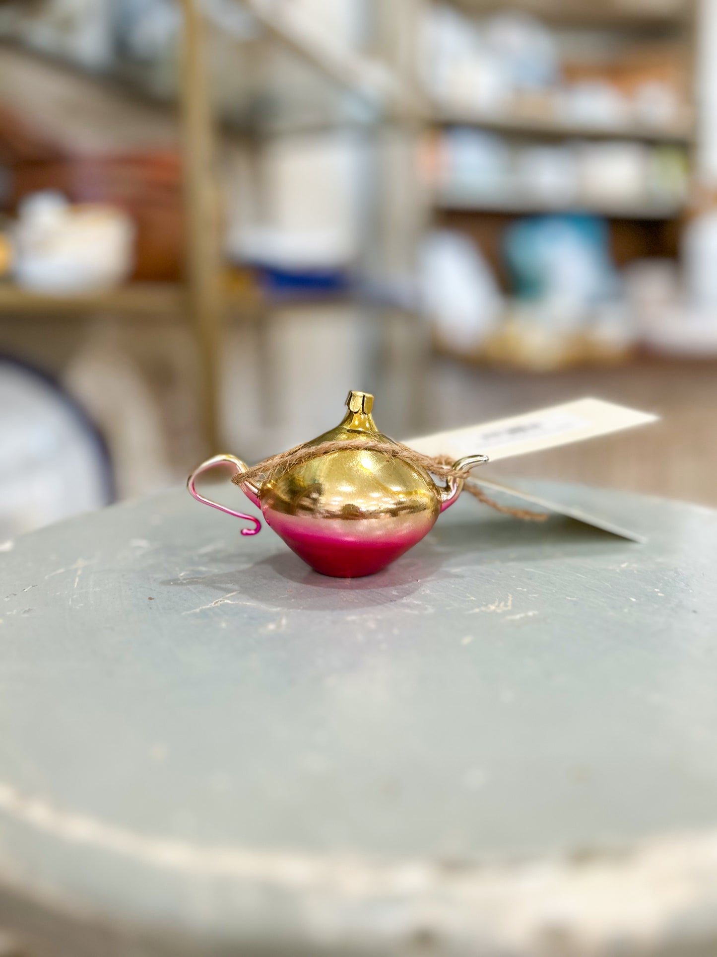 Pink Tea Rose Ornament