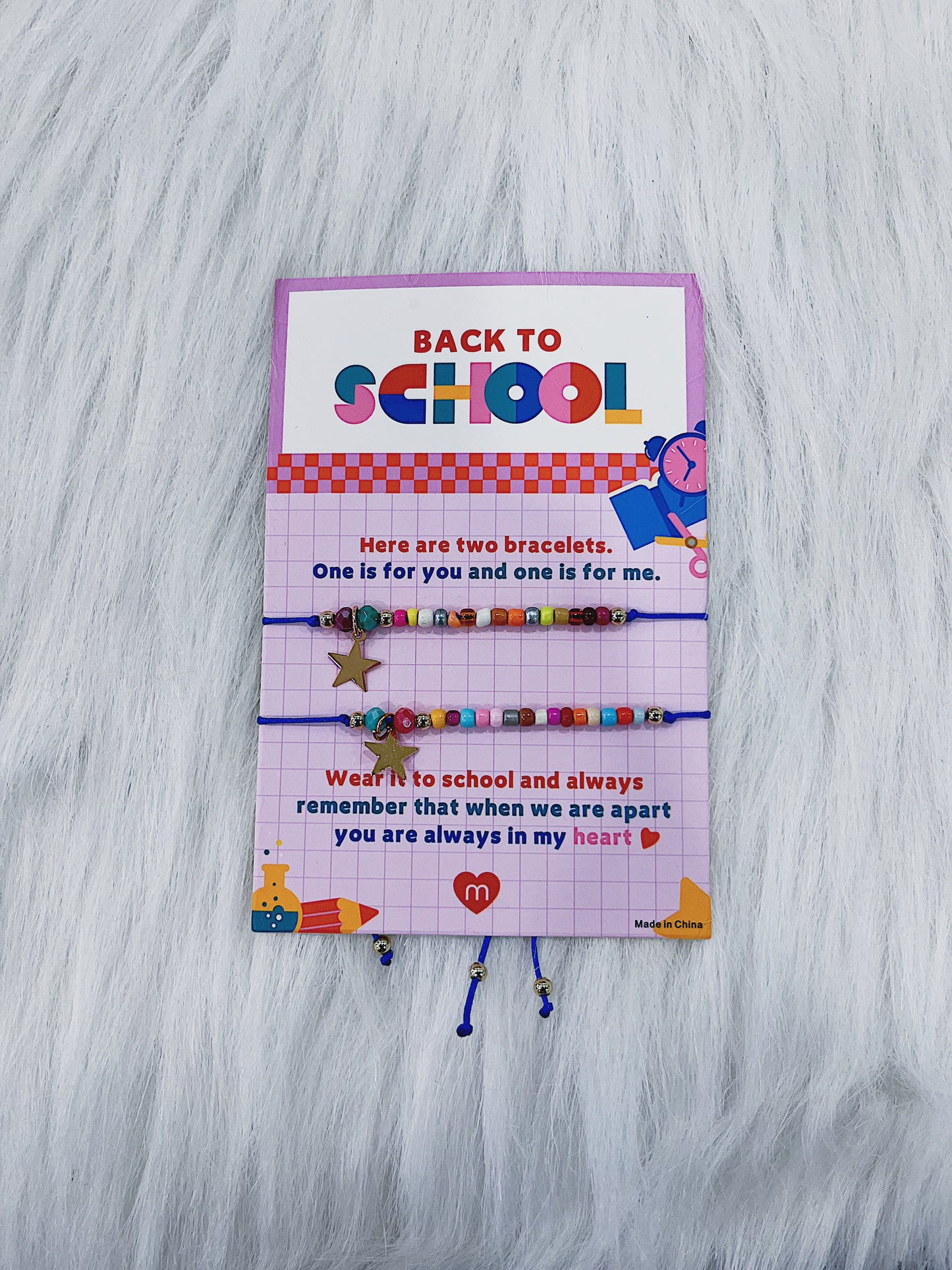 Best Friend First Day Of School Bracelet