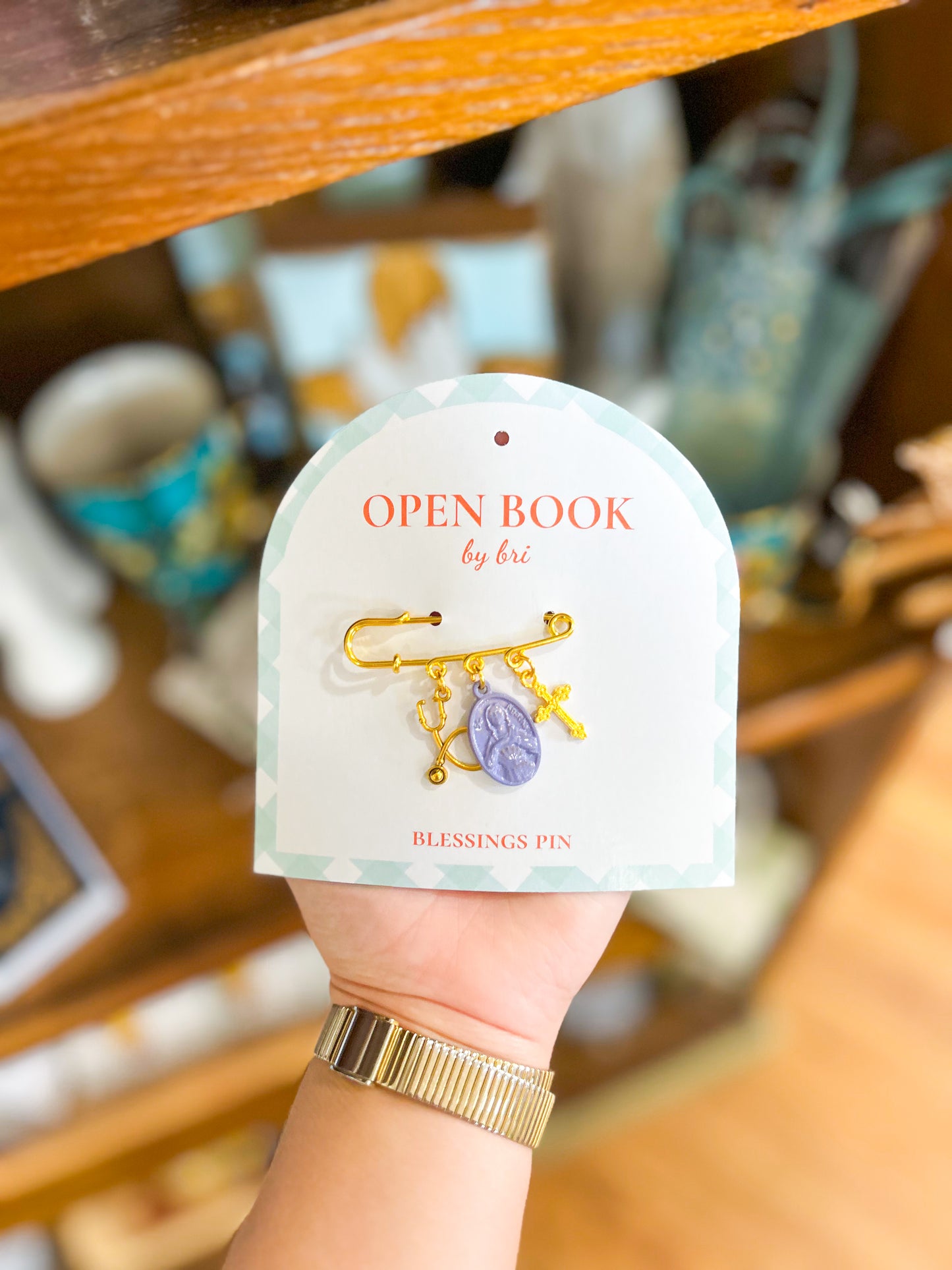 St. Agatha Nurse 3 Loop Pin
